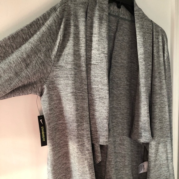 Nike Yoga Draped Open Front Dri-fit Cardigan - Picture 5 of 9